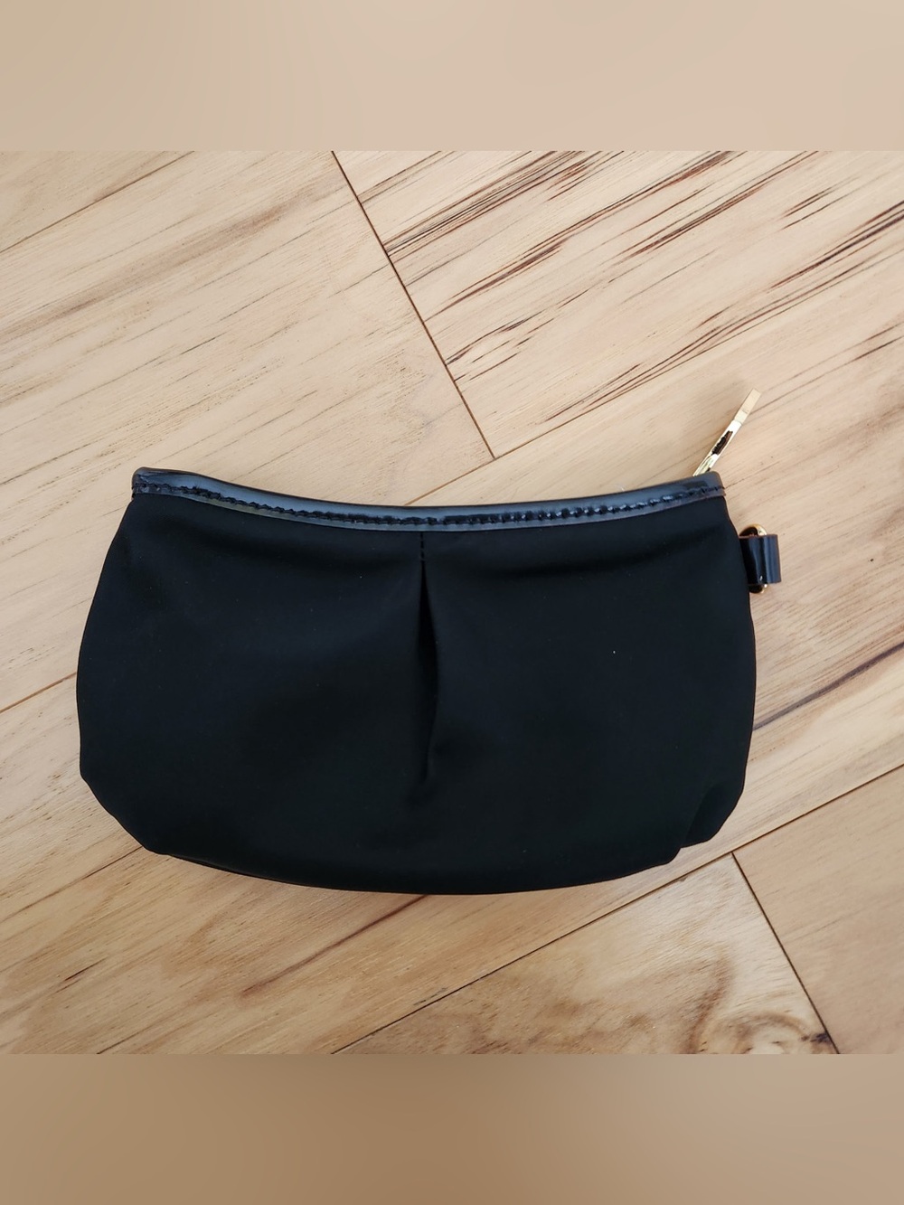 MZ Wallace Black Nylon Small Makeup Toiletries Pouch